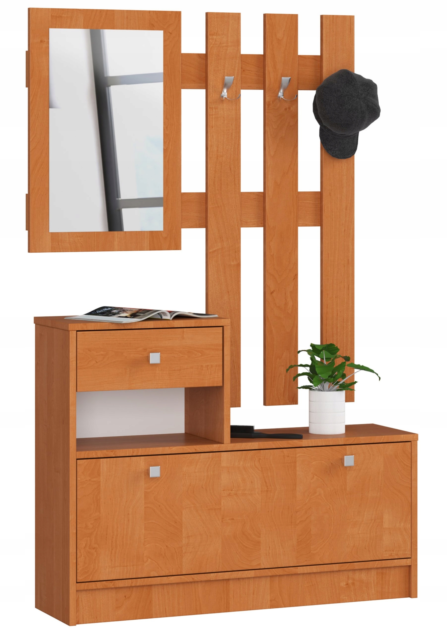 

Garderoba 90cm olcha szafka na buty wieszak lustro