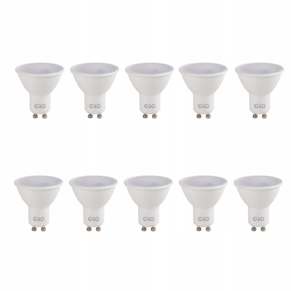 

Zestaw 10 Szt Żarówek Led GU10 6,5W Dw Neutralne