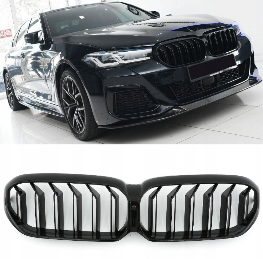 Grill M5 Predná Mriežka Nárazníka Nárazník Pre Bmw G30 G31 2020-2025+ Lift LCI Čierny Lesk