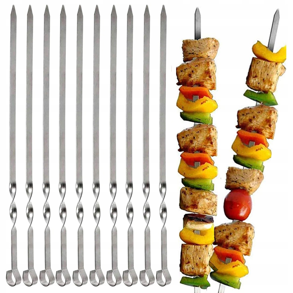 

Szpikulce Do Szaszłyków Na Grill Długie 10SZT 50CM