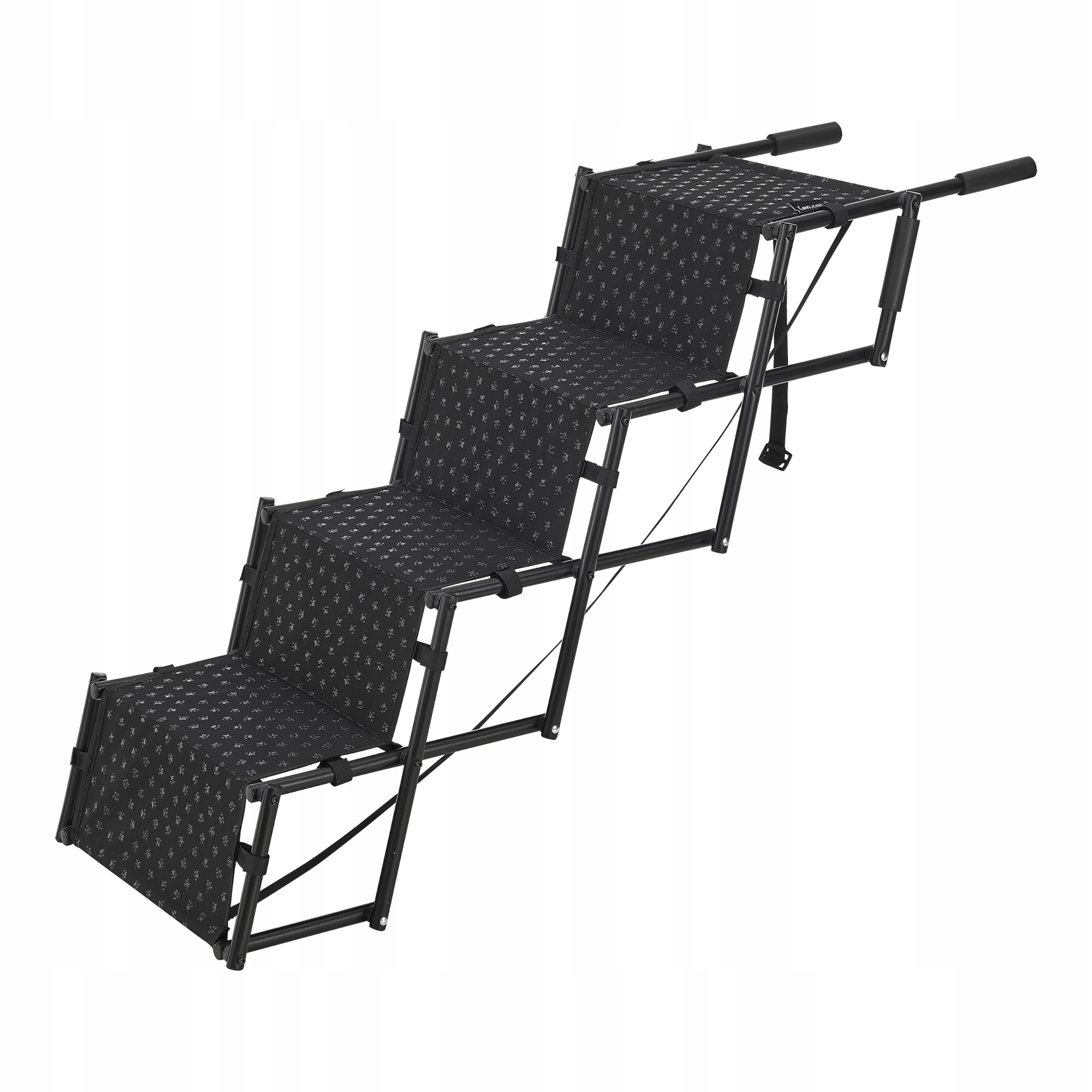 Schůdky pro psa 4-stupňové do 55 kg, kov/polyester