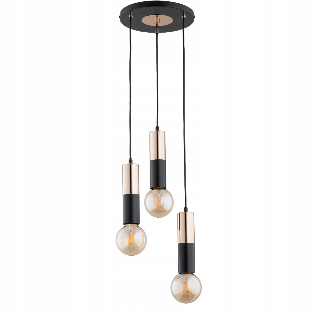 Alfa Bolid závesná lampa čierno-zlatá 3xE27 max 15W IP20