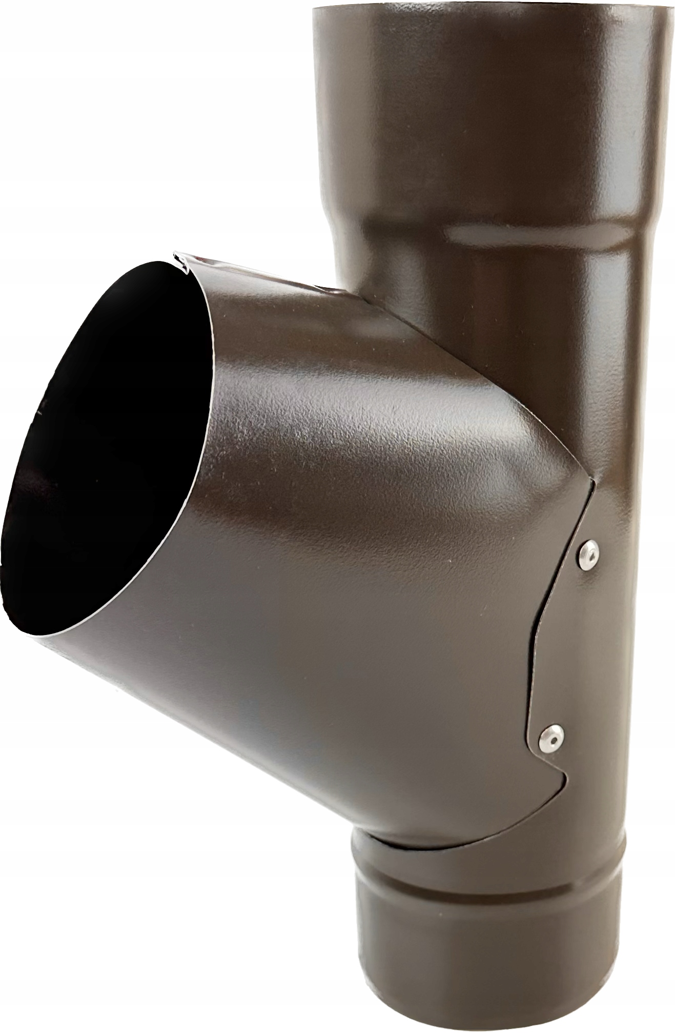 T-rozdělovač 60° pro odtokové trubky 90 mm Galeco Ocel tmavě hnědá Ral 8019