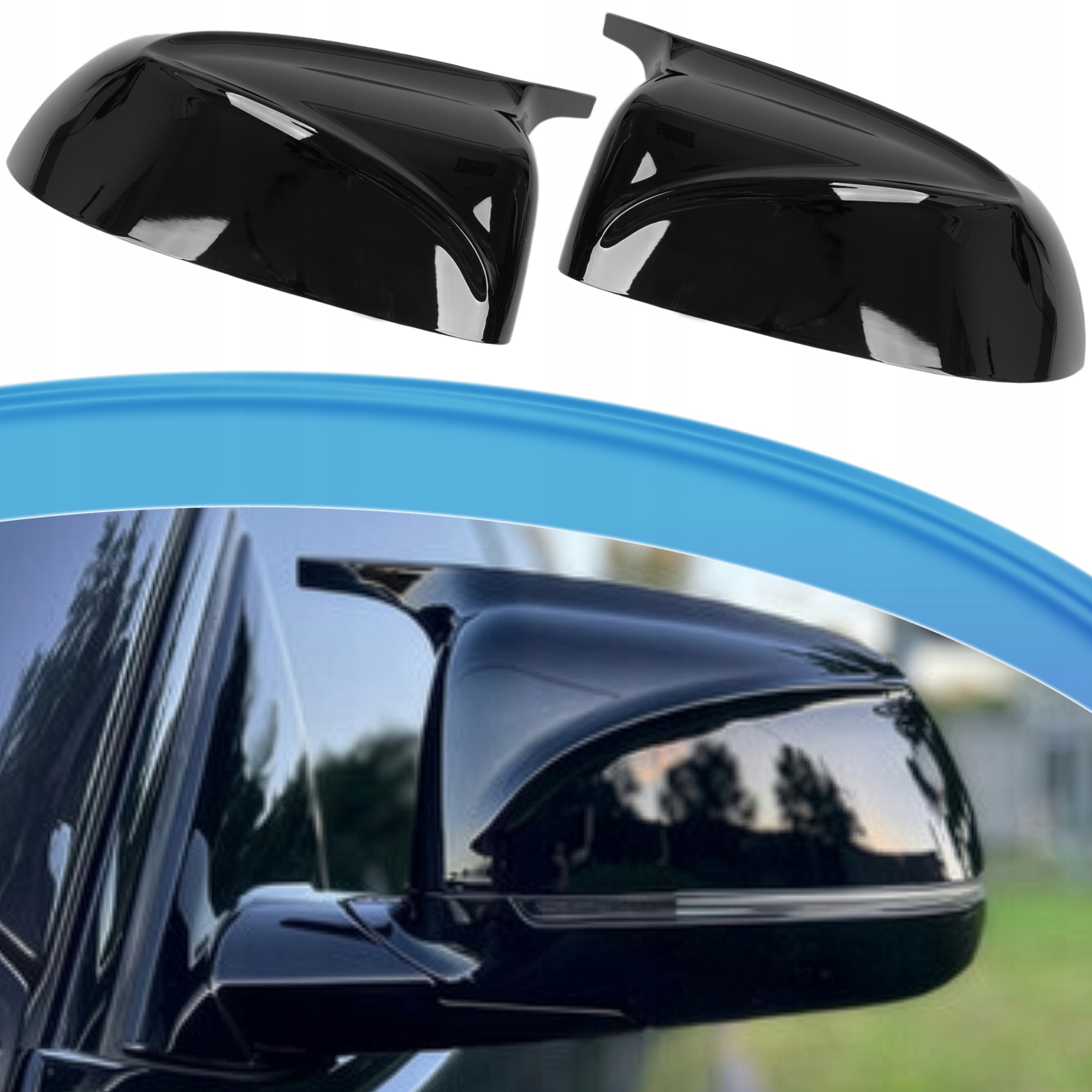 Krytky Na Zrcátka Bmw X3 G01 X4 G02 X5 G05 X6 G06 Pouzdra Černý Lesk