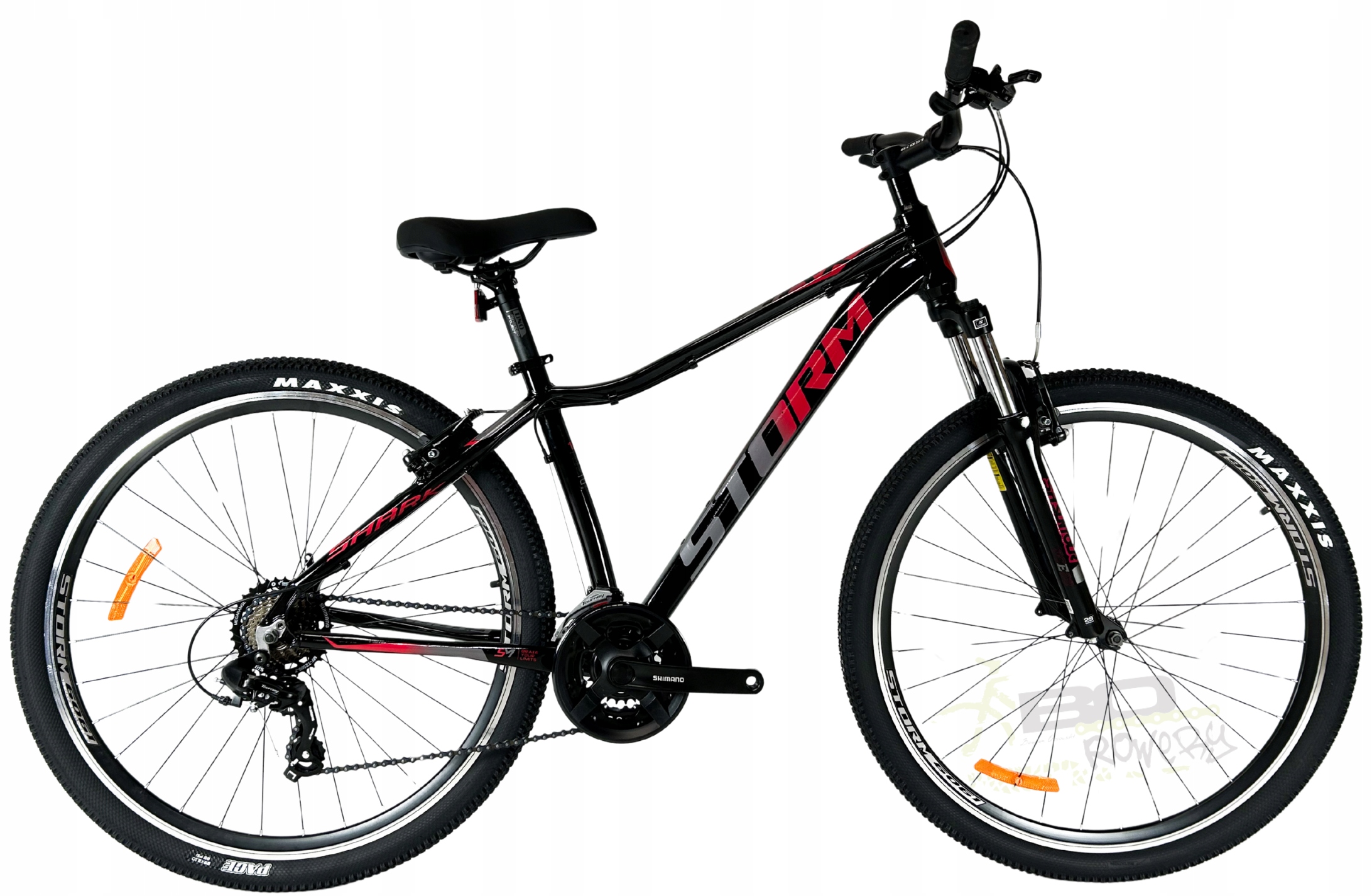 Rower Górski Mtb Storm Shark 1.0 Lady Vbr 17 29 czarny bordo 2025