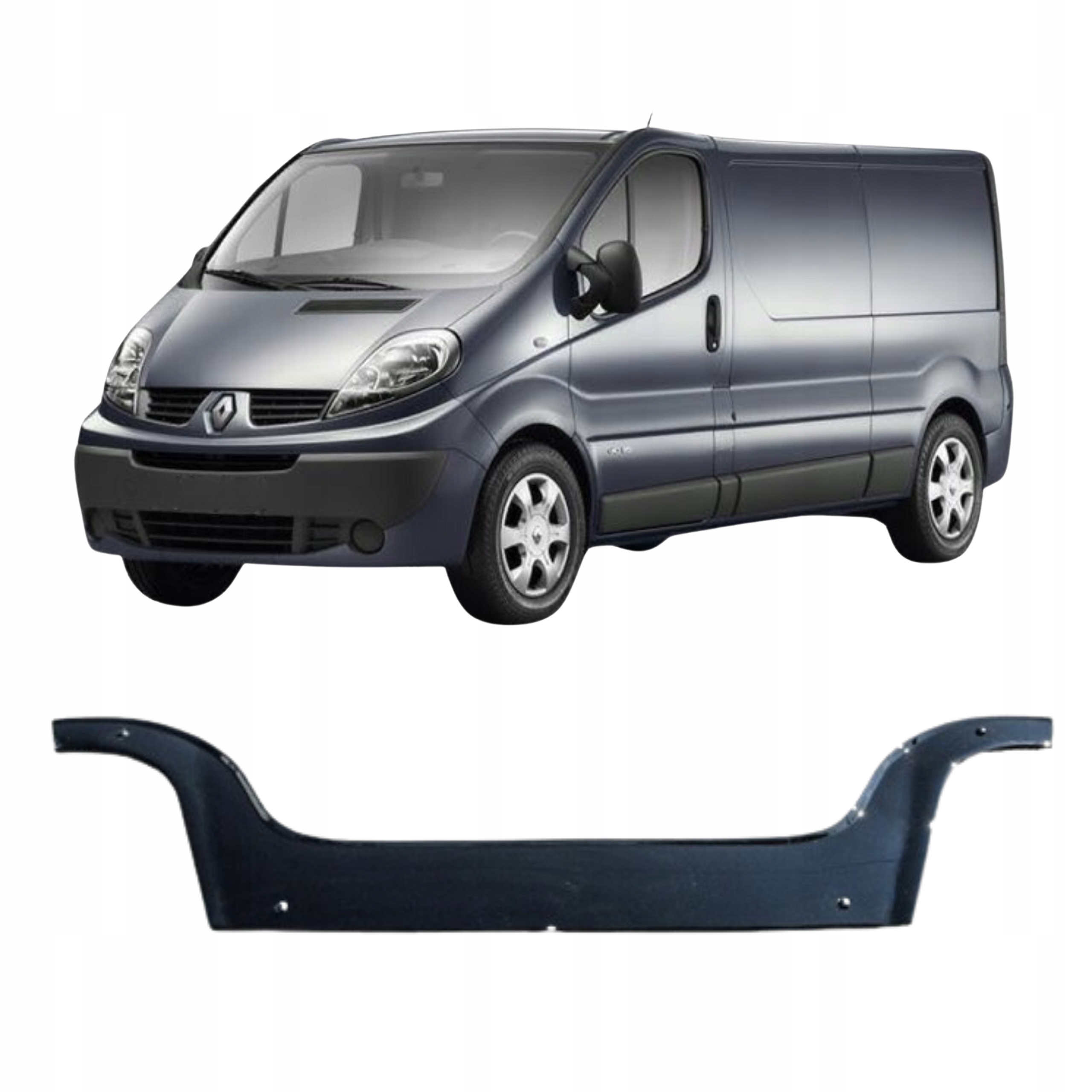 Kryt na kapotu Renault Trafic/Opel Vivaro od roku 2001 do roku 2014