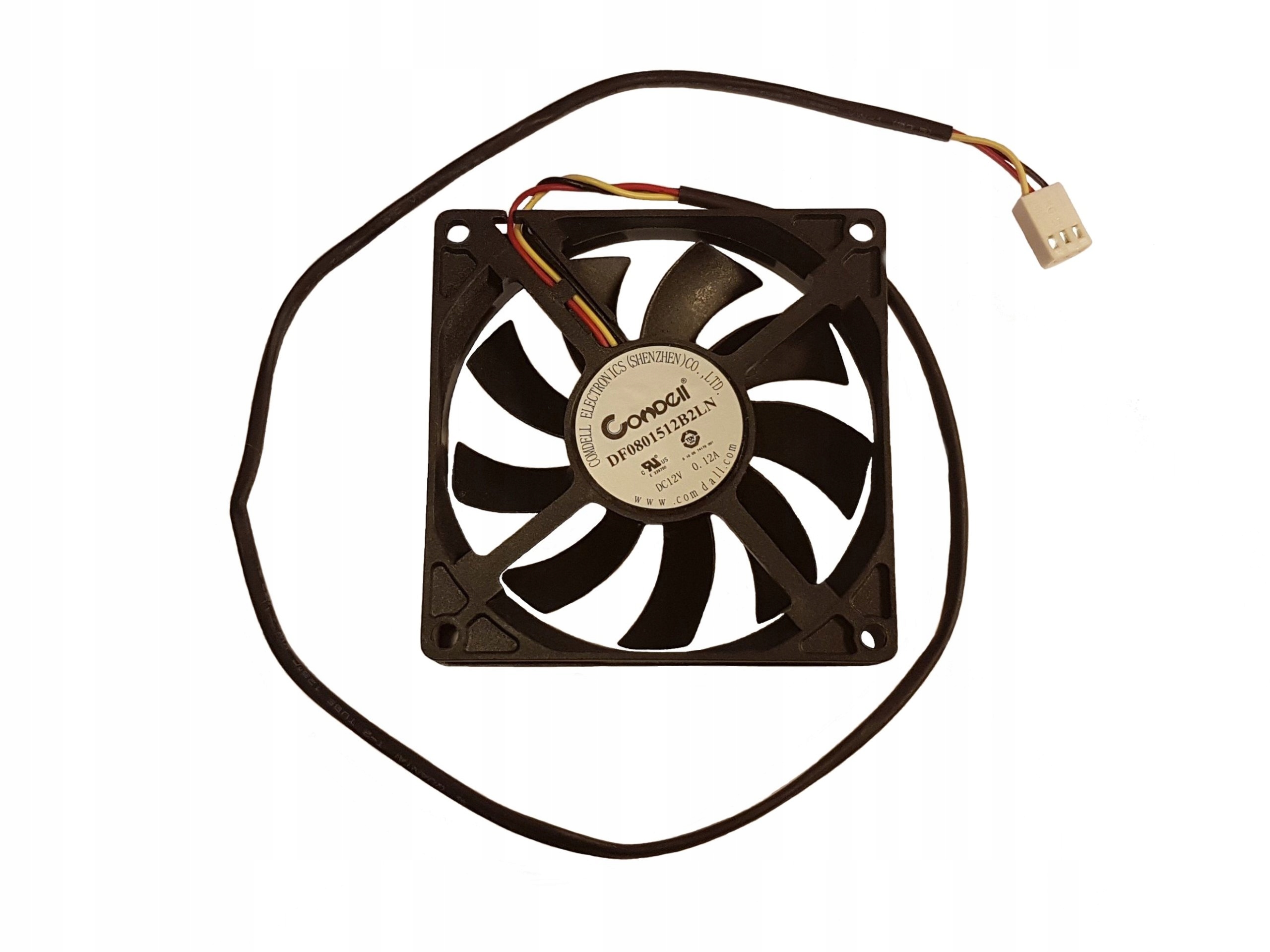 Wentylator 12V 0,12A DF0801512B2LN COMDELL 80x80