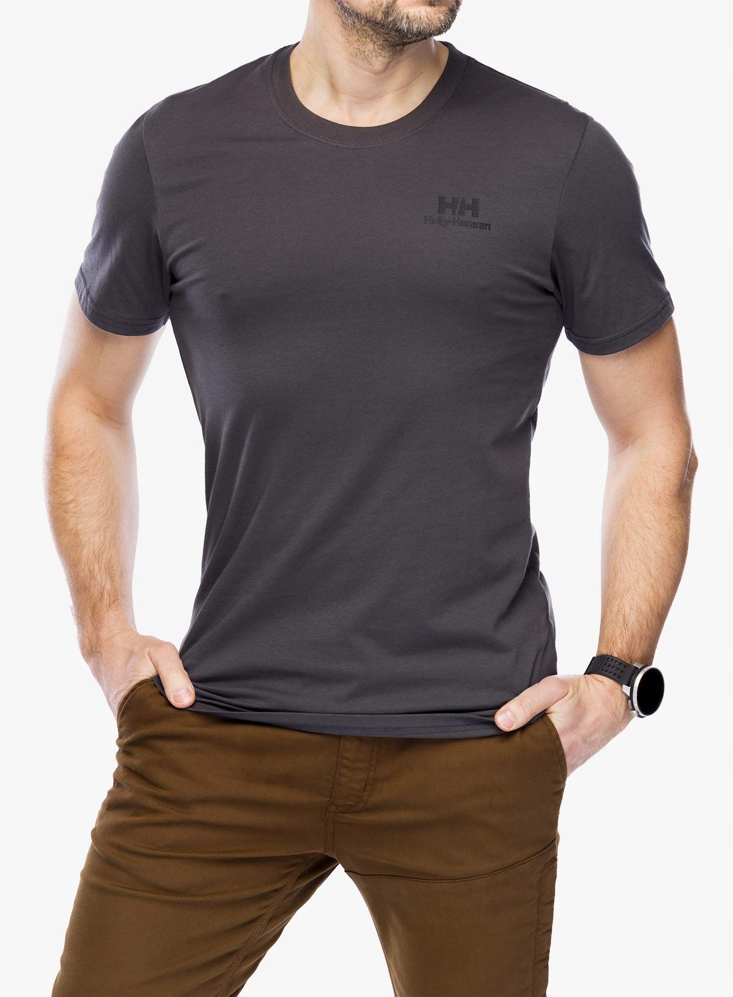 Bavlněné tričko Helly Hansen Nord Graphic T-Shirt ebony 2.0 S