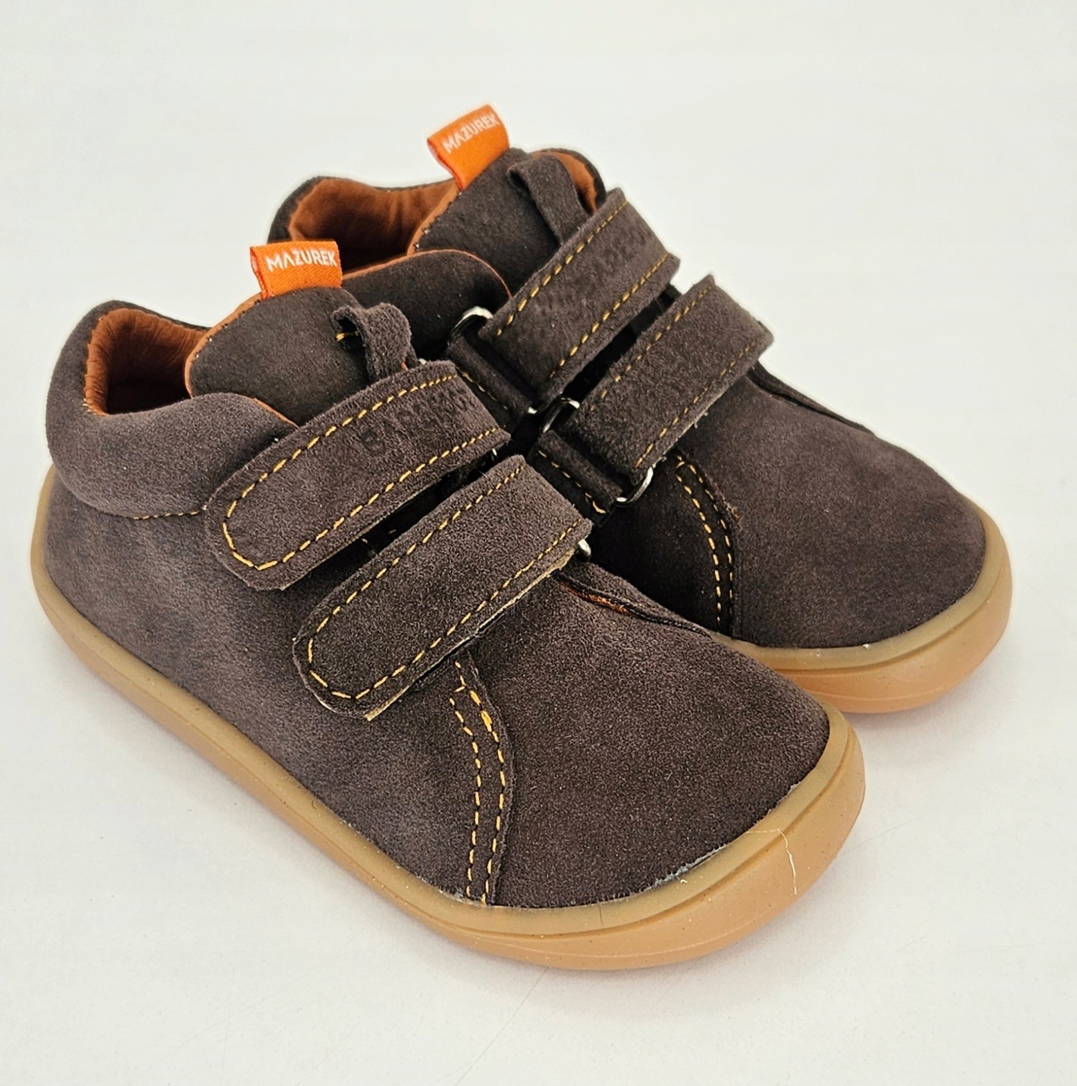 Mazurek 1377 Barefoot półbuty ze skóry naturalnej C.Brąz r.32