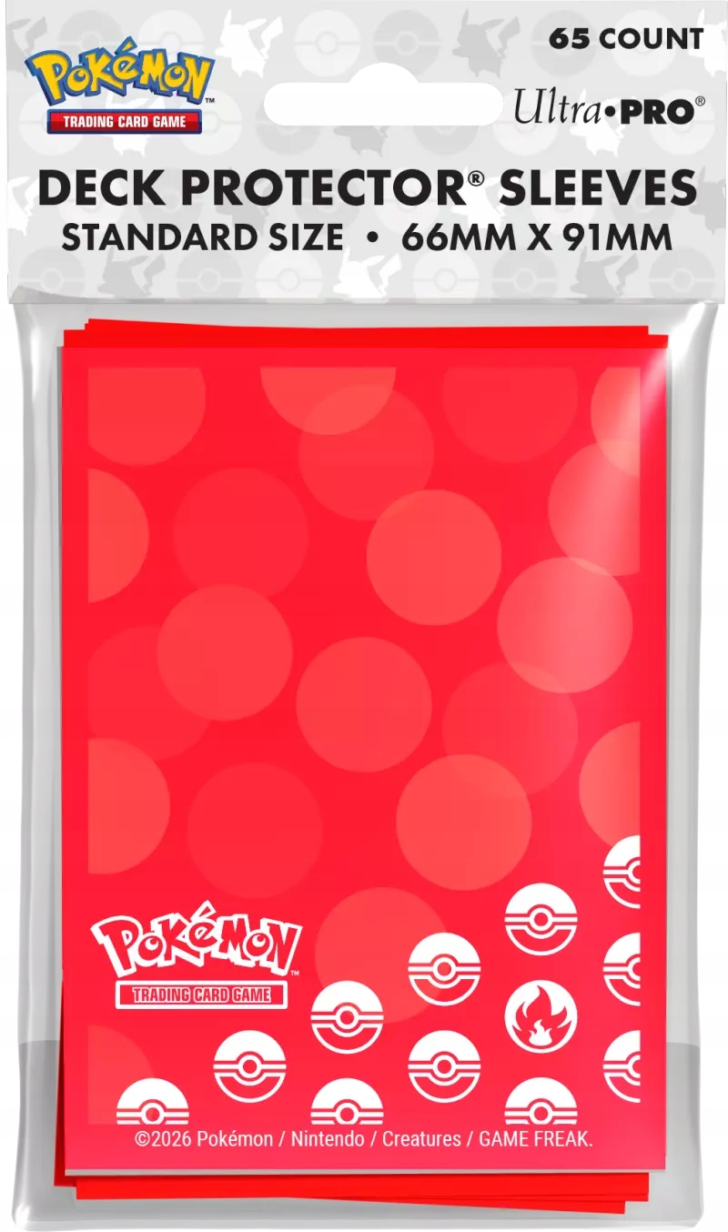 Ultra Pro Pokemon Deck Protector Koszulki Na Karty Energy Fire Type 65 Szt.
