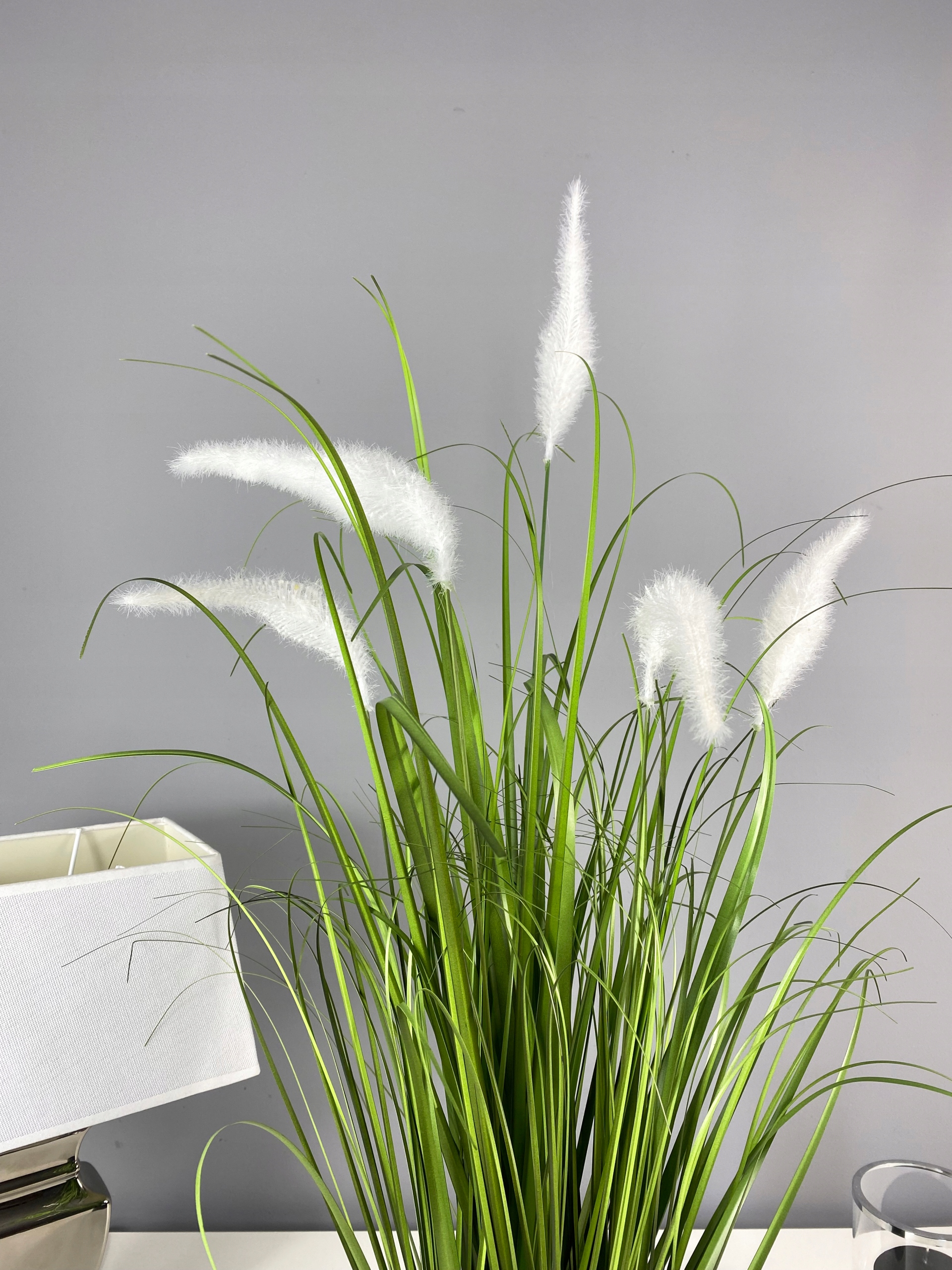 TRAWA SZTUCZNA ROŚLINA W DONICZCE BIAŁE KŁOSY M Typ trawa