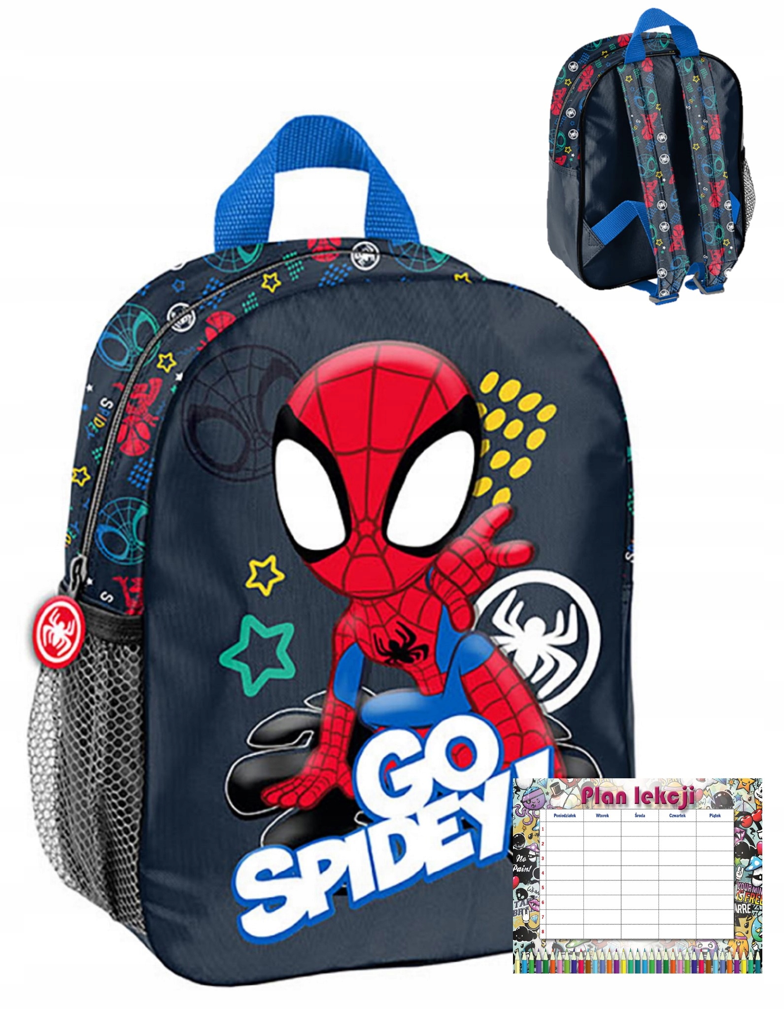 Batoh do škôlky malý Spiderman 3d pre dieťa
