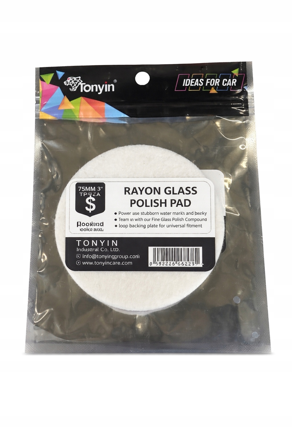 Tonyin Pad Filcowy do Szyb 75mm 3" Filc Polerski Szkła