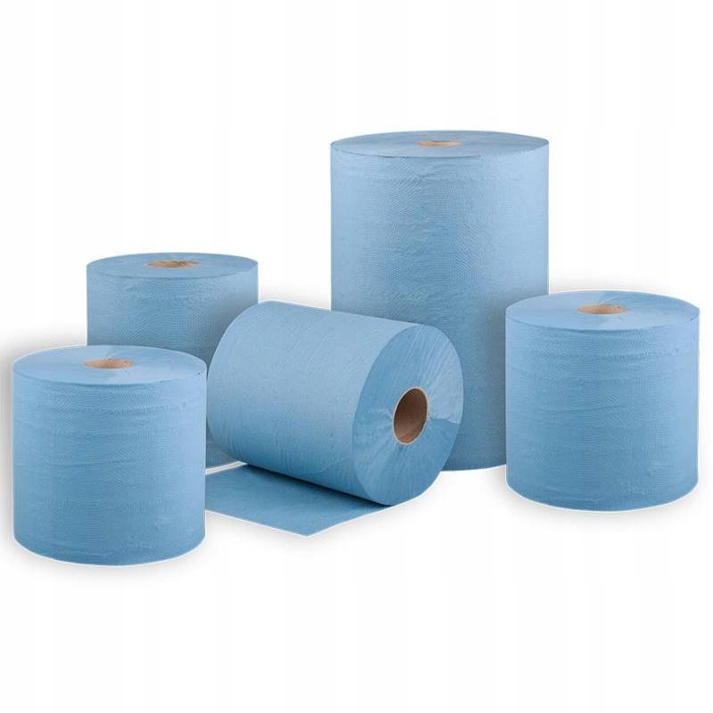 Levně Role průmyslová 290 m, šíře 240 mm, 2-vrstvá 100% celulóza, modrá