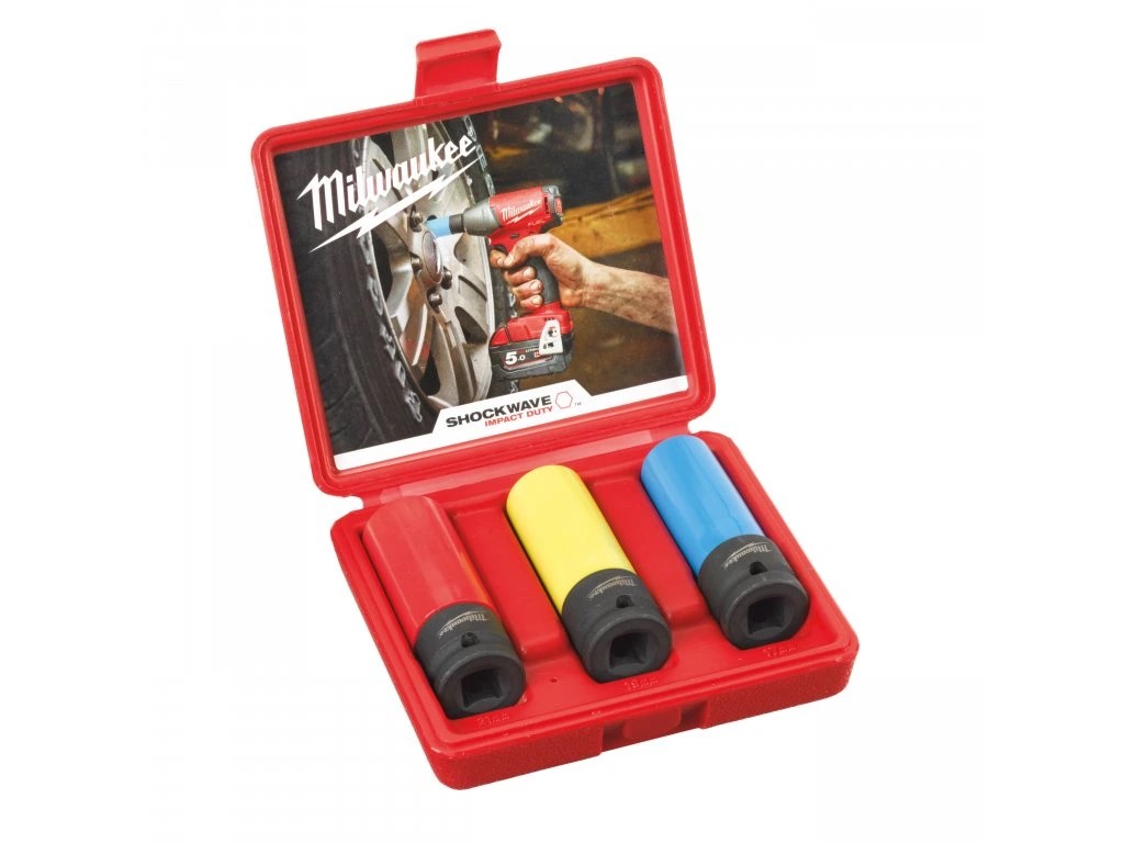 Milwaukee Sada 3-dielna gola hlavíc 1/2" 17;19;21mm