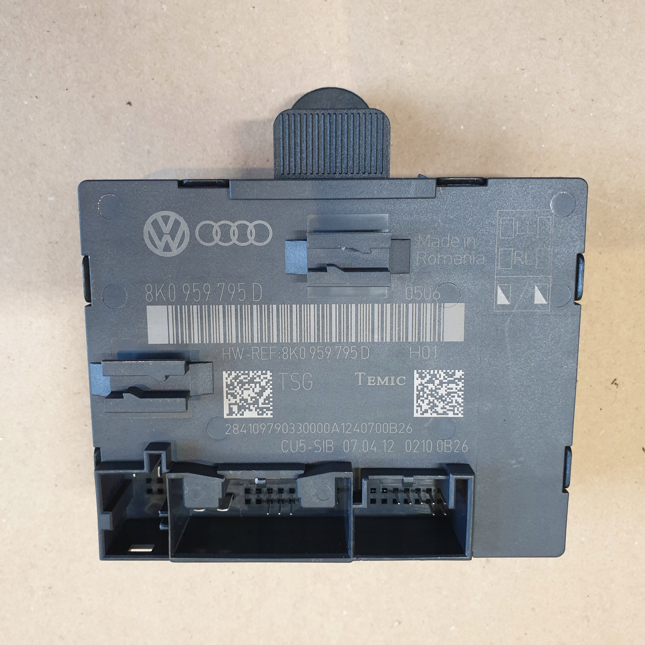 module control unit door rear part AUDI A4 B8 8K A5 8T OE
