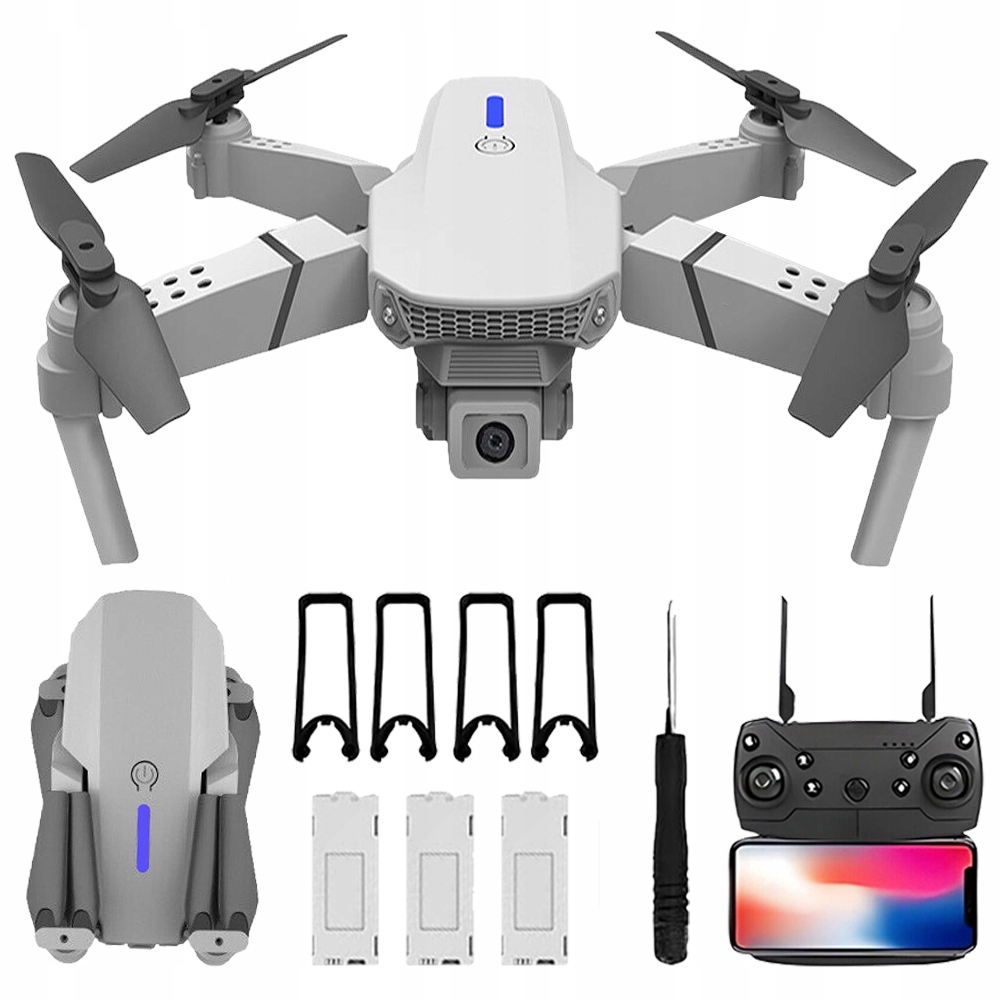 Dron LS-E525 2 Kamery Hračka 100M Dálkově Ovládaný Dálkový Ovladač Quadrocopter