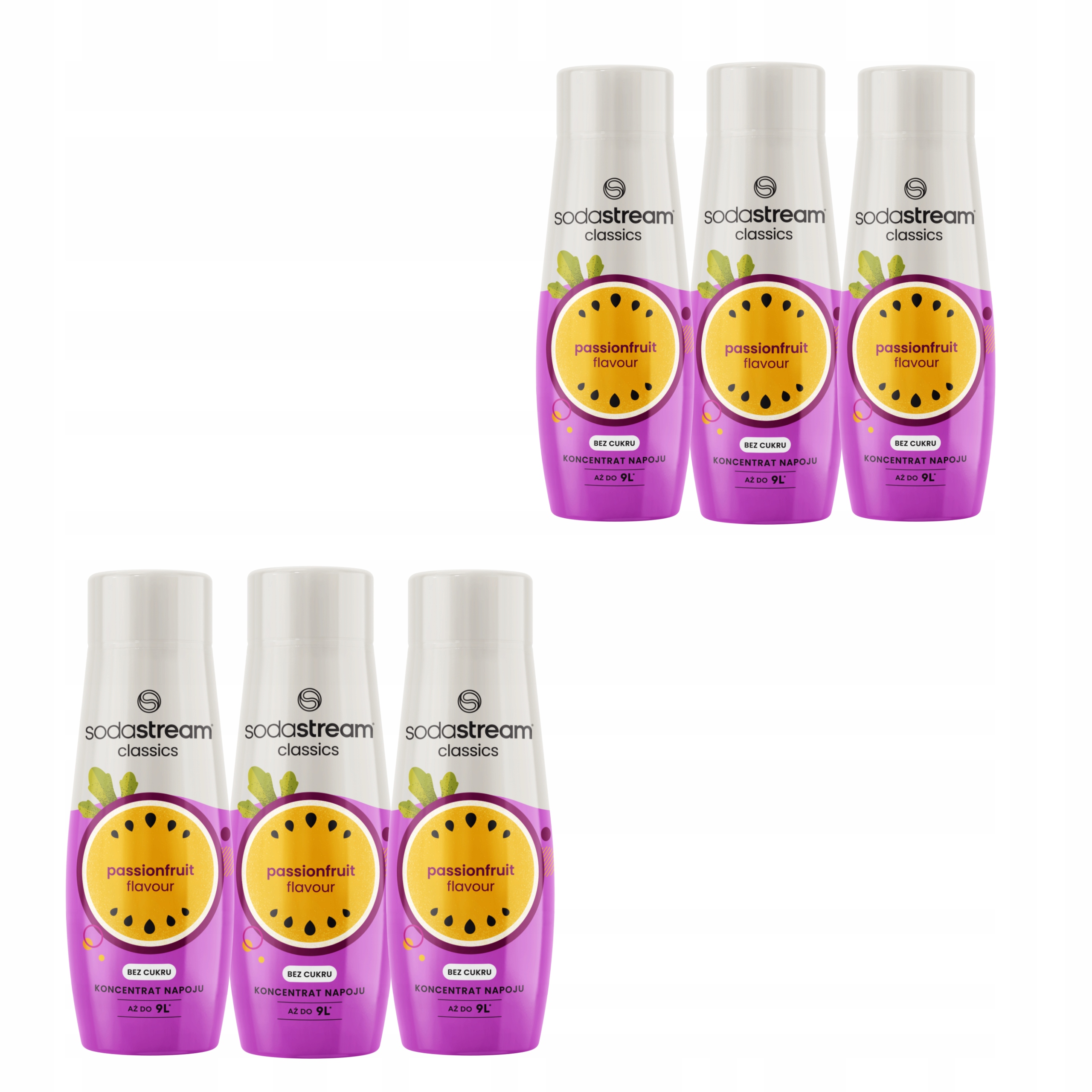 Levně Sada šesti sirupů Sodastream 6x Passionfruit s příchutí marakuji