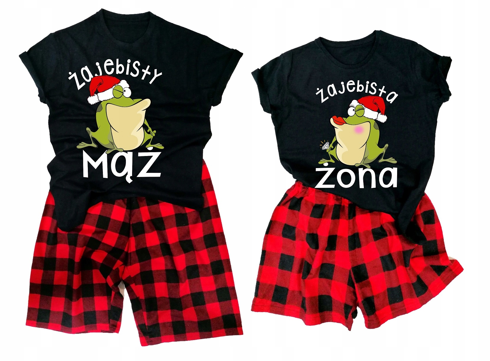 Bavlněné Pyžamo Pro Páry Dárek K Vánocům dárek na Mikuláše Žáby L