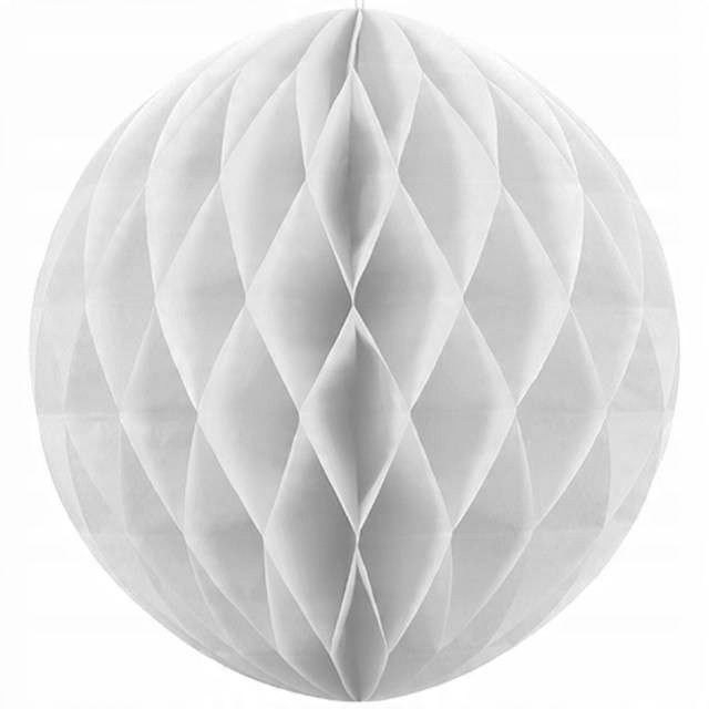 

kula bibułowa M średnia 20 cm Biała dekoracja