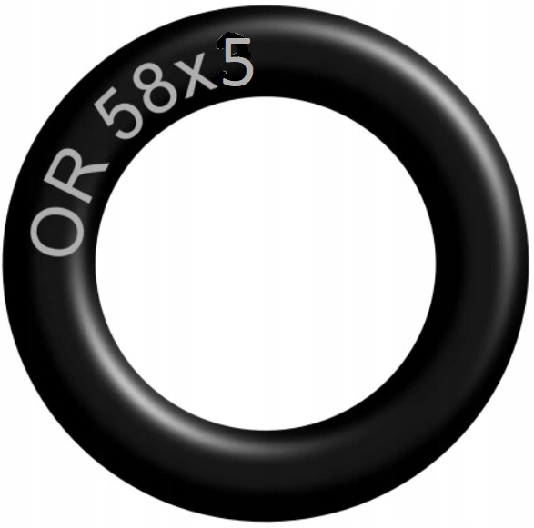 Oring 58x5 mm NBR70 gumový olejotěsný tmel 100 ks