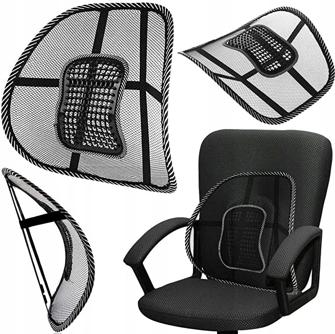 PODUSZKA ORTOPEDYCZNA DO KRZESŁA LĘDŹWIOWA PRACA BIUROWA DOM BÓL PLECÓW