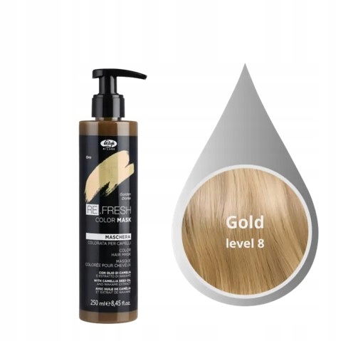 Re-fresh Barvící maska Gold zlatá 250 ml