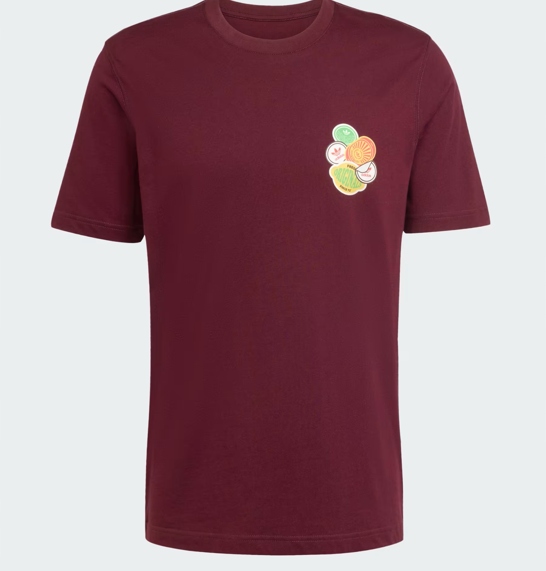 Tričko Adidas Graphic Lo Maroon vel. L