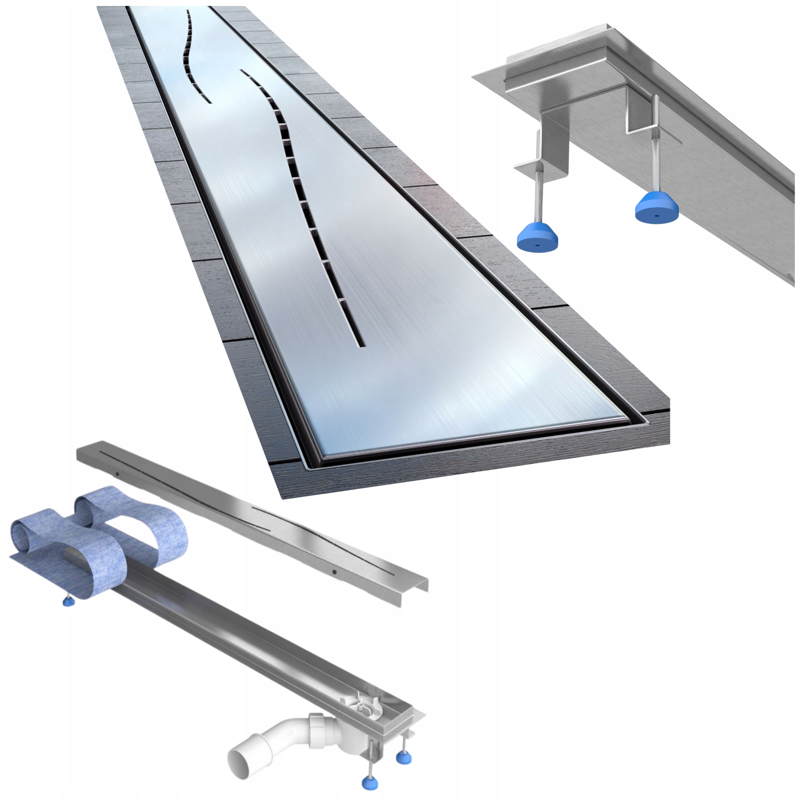 Odtok Waterway Premium 100 cm Ocean Syfon Bočný