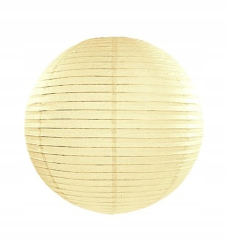 

Lampion Abażur 20cm Kremowy Papierowy Ślub Wesele