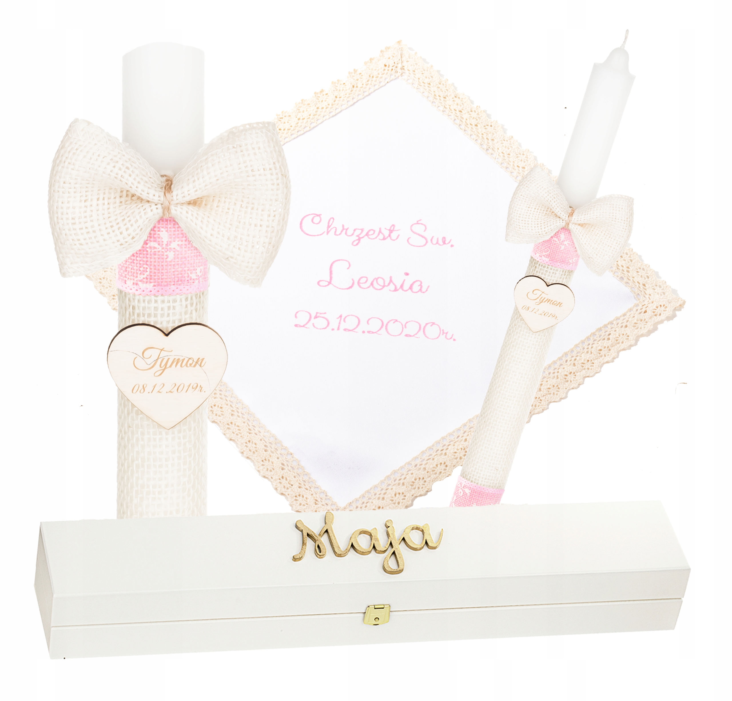 

Świeca Na Chrzest Pudełko Szatka Do Chrztu Haft