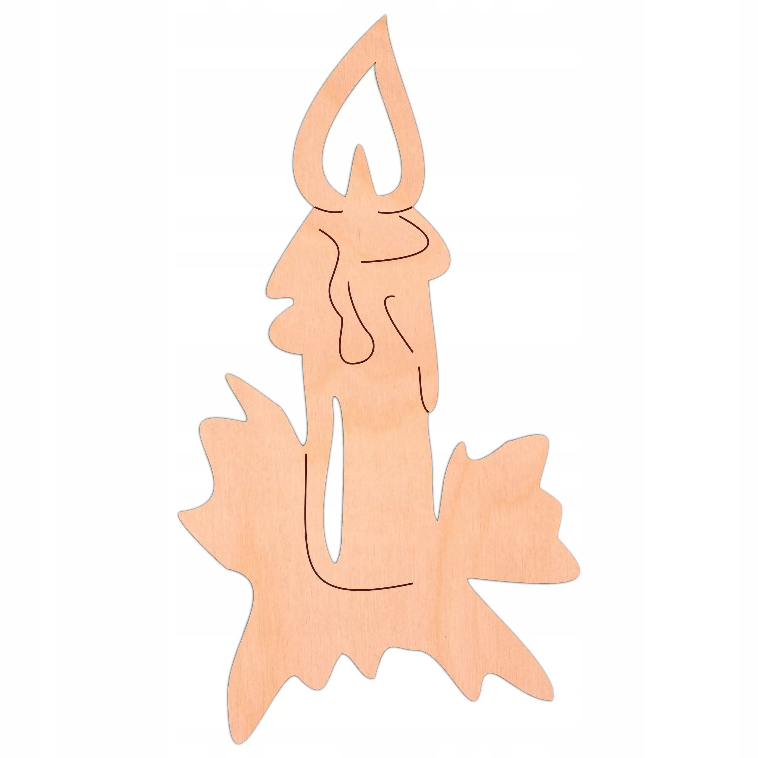

Świeca drewniana 10x5,5cm 1szt Boże Narodzenie eko