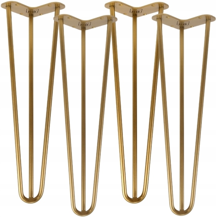

Metalowe nogi stołowe meblowe złote 40 cm 4 szt
