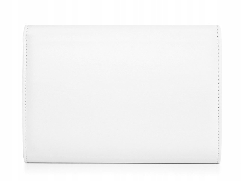 BIAŁA KOPERTÓWKA TOREBKA WIZYTOWA SOLOME M10 MAT Kolor biały