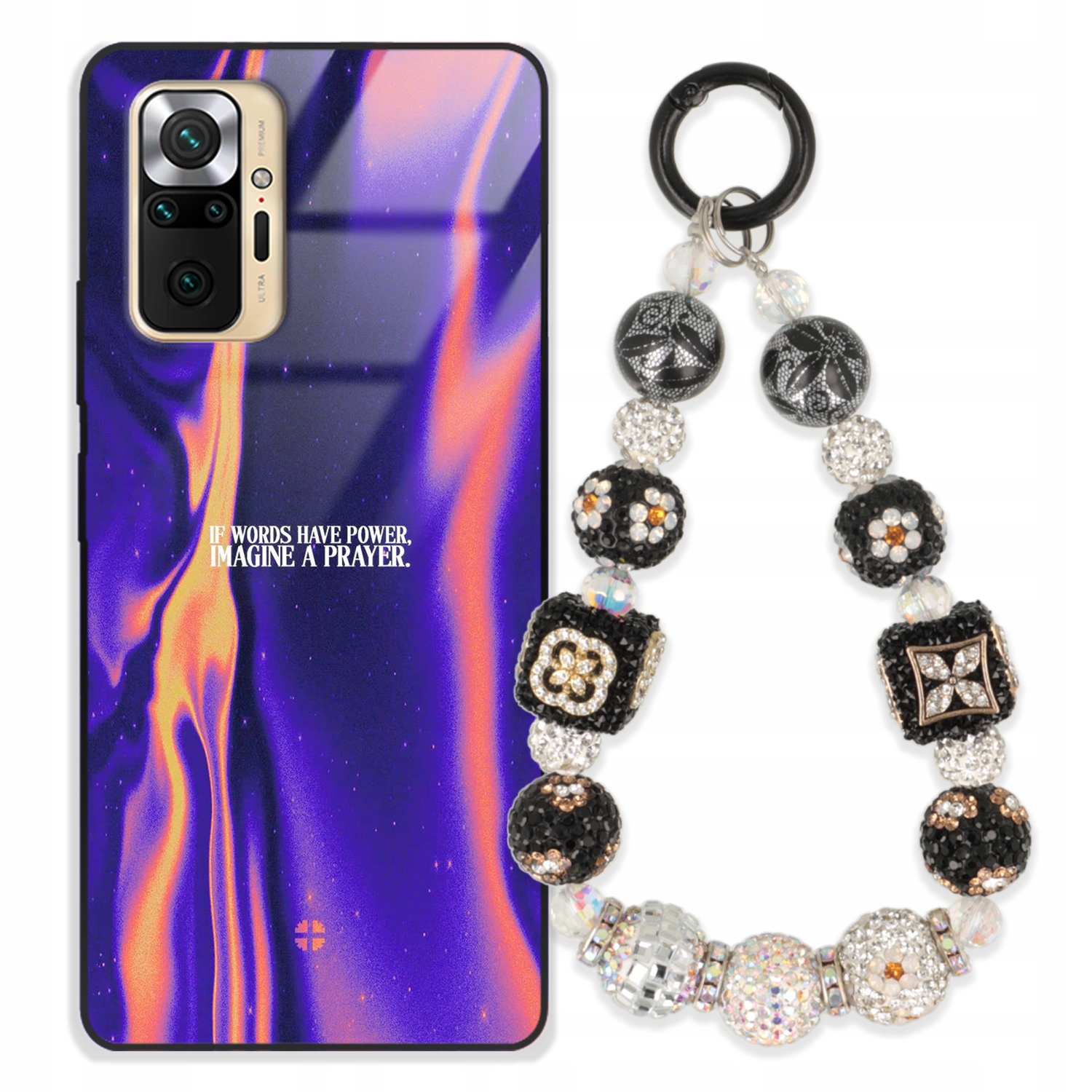 Puzdro Na Xiaomi Redmi Note 10 Pro Glass Kľúčenka Štýlové Prémiové Puzdro