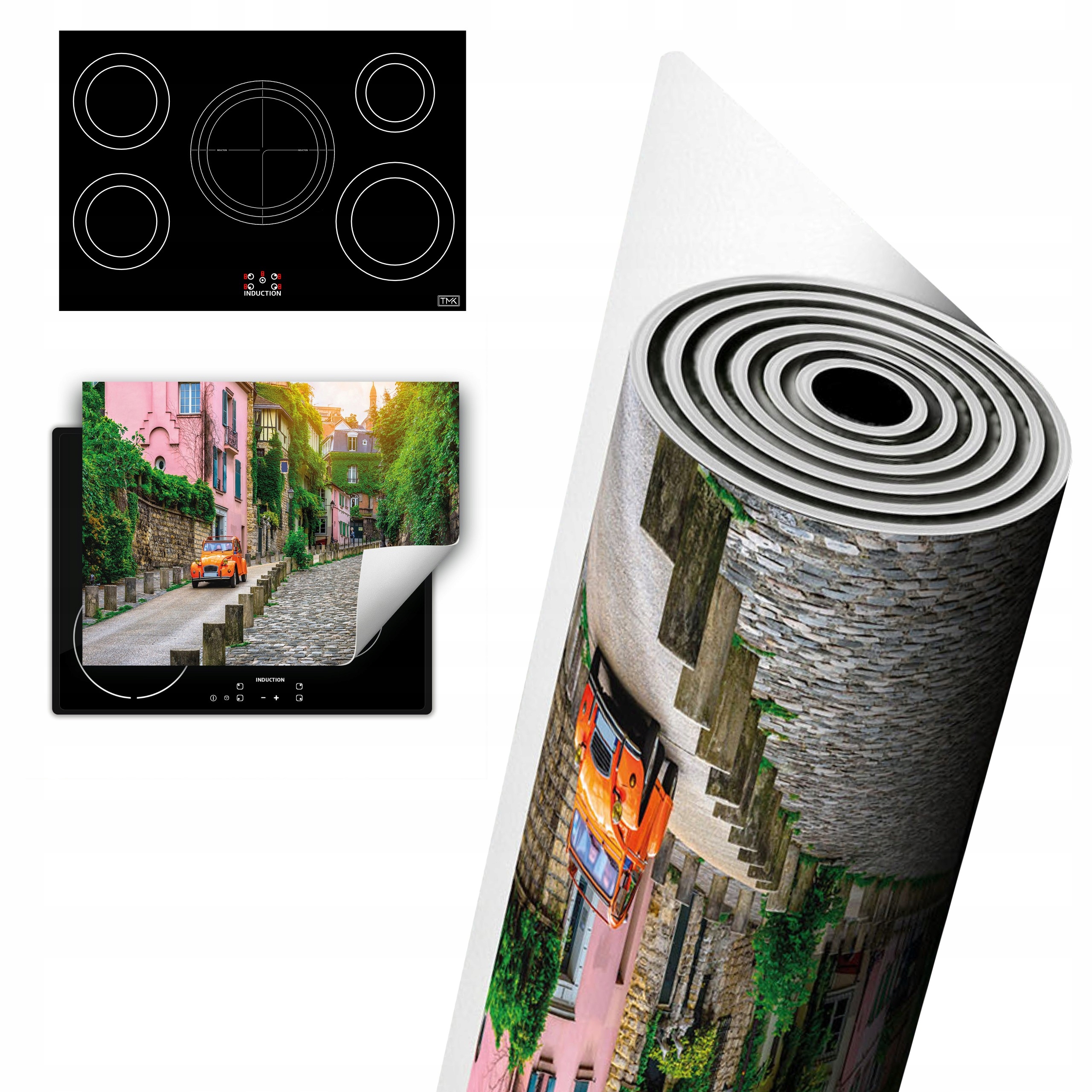 Vinylová Ochrana Na Indukci Pracovní Deska 80x52 ulice – město