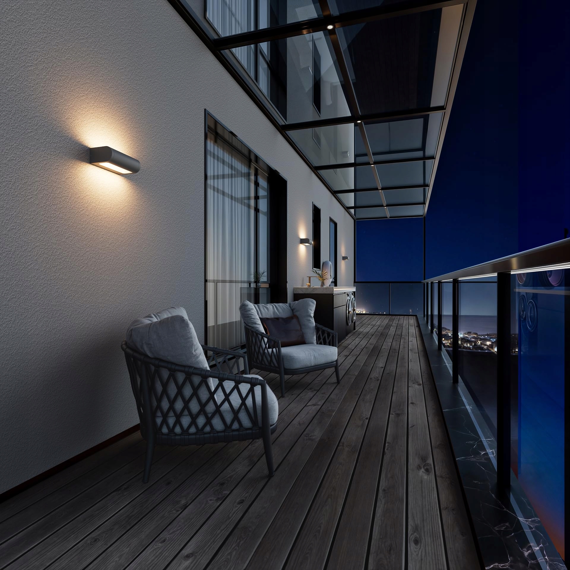 K-BRIGHT Lampa Zewnętrzna LED 18W IP65 Wodoodporna Do Ogrodu i Tarasu — miniatura 7