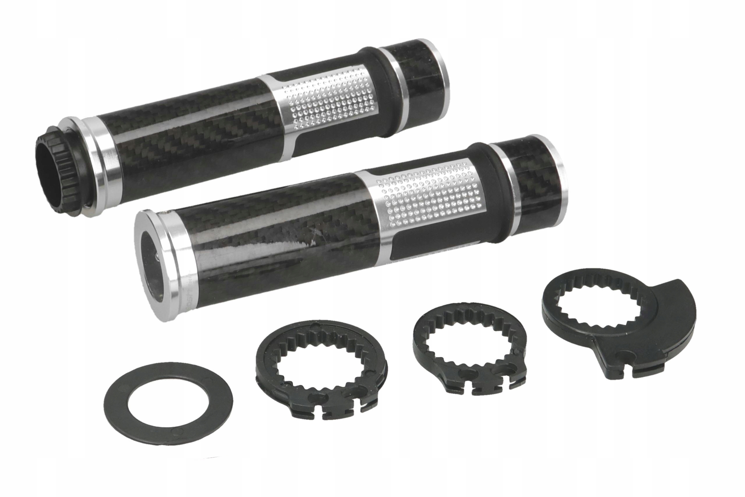 Gumové manžety rukojeti řídítek Leoshi Carbon 657