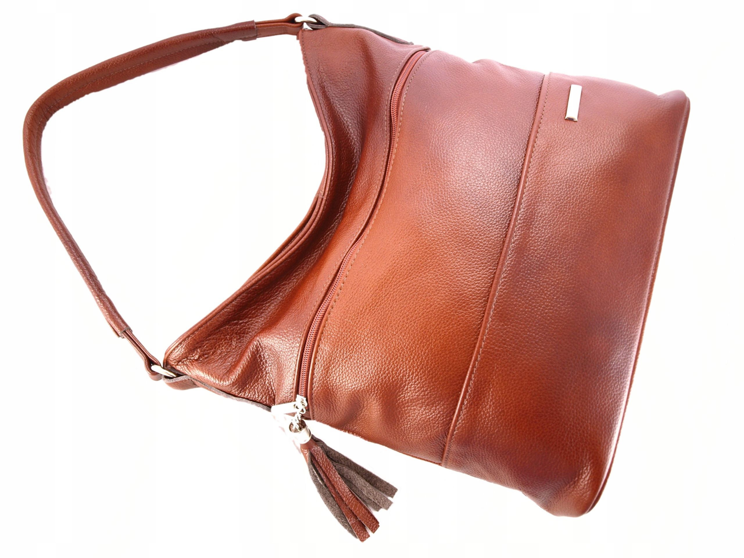 Torebka Skórzana Worek Skóra Naturalna Listonoszka Cechy dodatkowe kieszonka na telefon