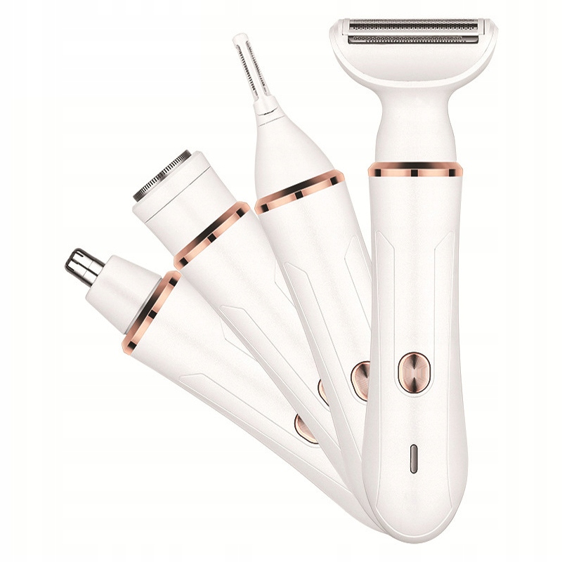 Elektryczny Depilator Trymer Damski Do Twarzy I Brwi I Nóg 4W1 Usb 5W