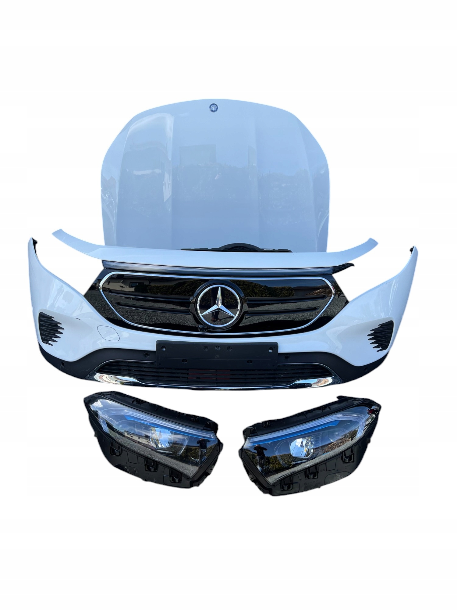 PRZÓD ZDERZAK PAS LAMPY MASKA CHŁODNICA MERCEDES W243 X243 EQB