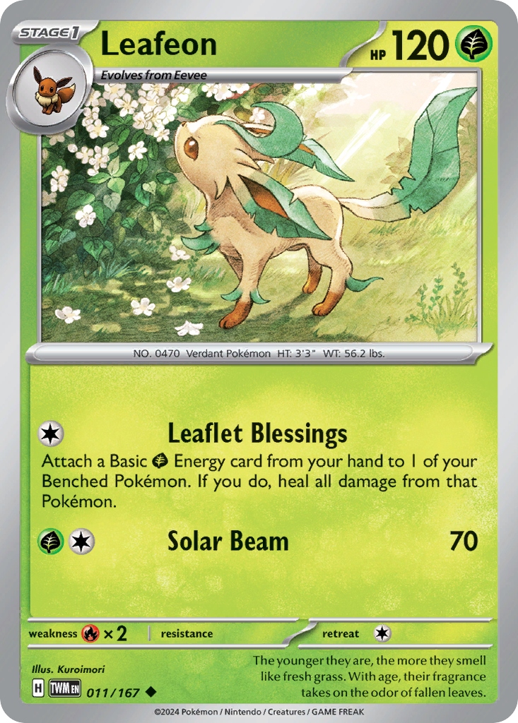 Leafeon |011/167|TWM|Twilight Masquerade| Uncommon