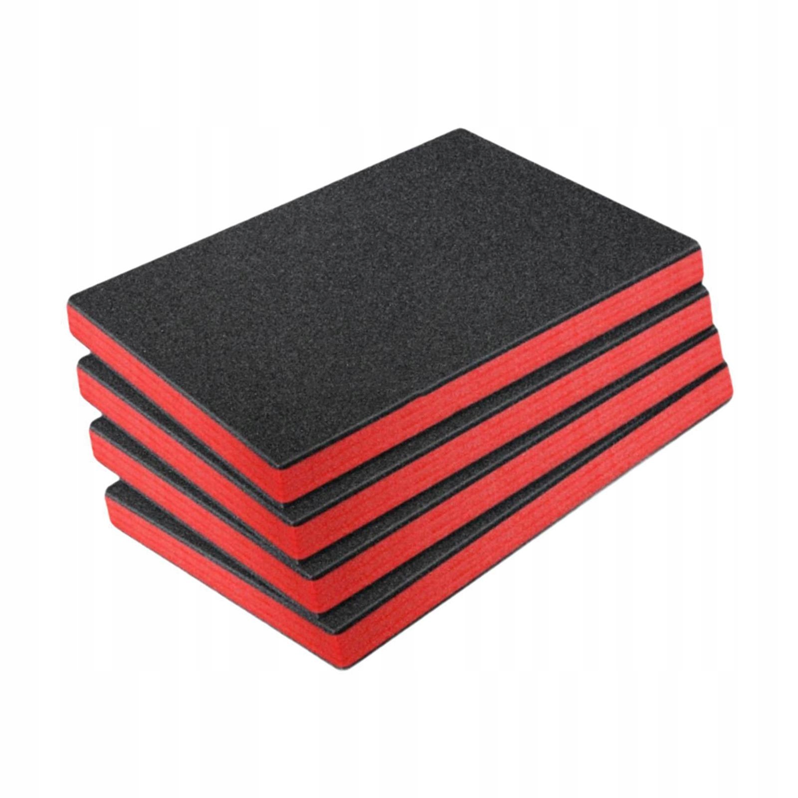 4 szt. Pianka do Skrzynki Narzędziowej, Wkładka Cieniowa do Narzędzi do Samodzielnego Wycinania, 56cm x 46cm x 3.8cm