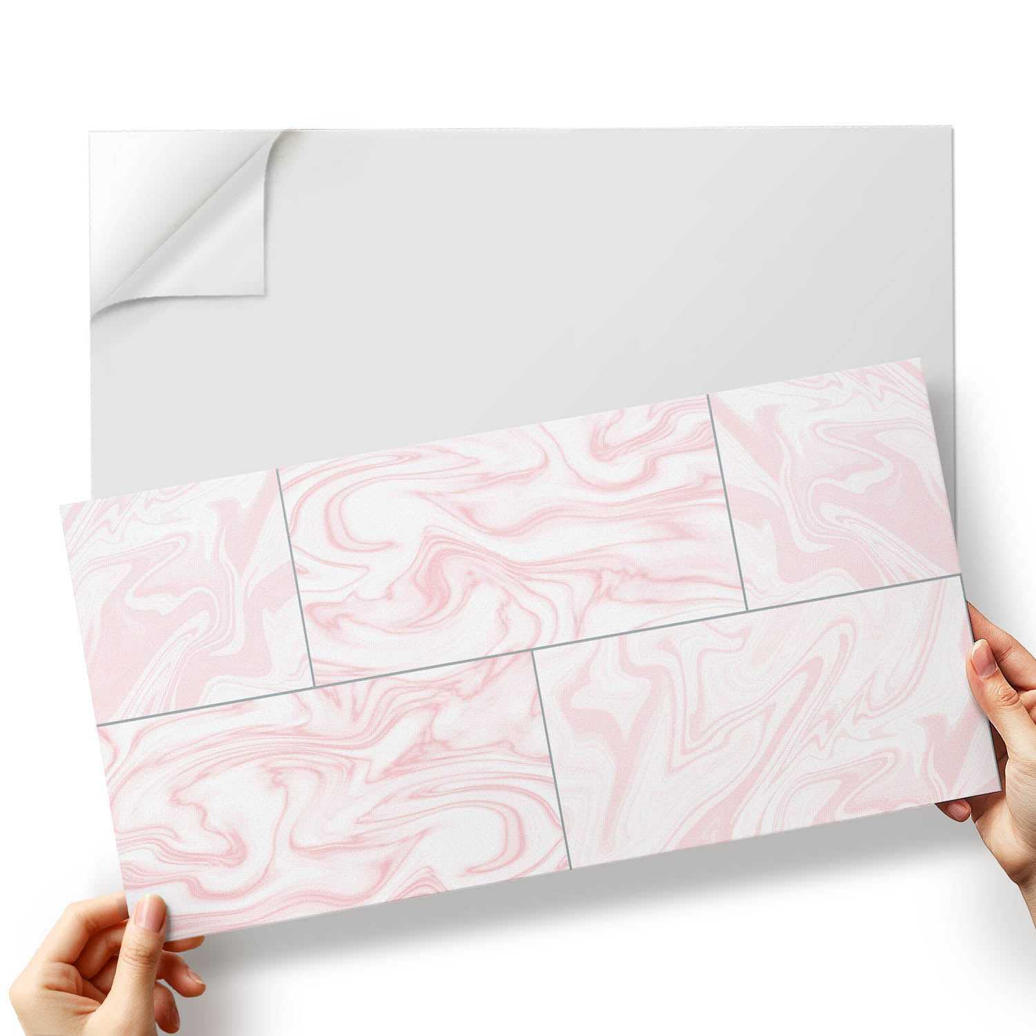 Sada dlaždic Vinyl Pvc Stylové vlny s mramorovým vzorem 10x40x20 cm