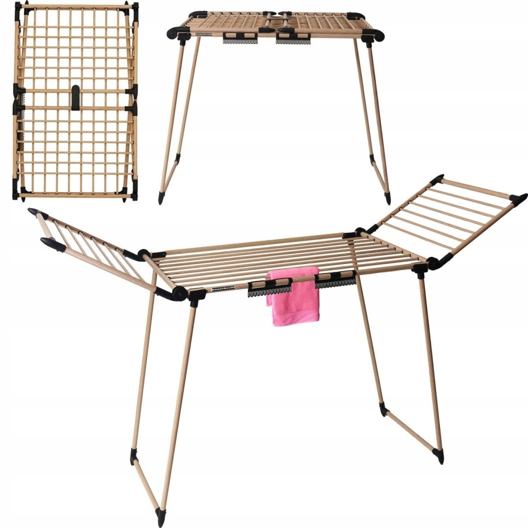 Stojící sušák na prádlo, skládací prádlo, balkonový, silný, velký Ba