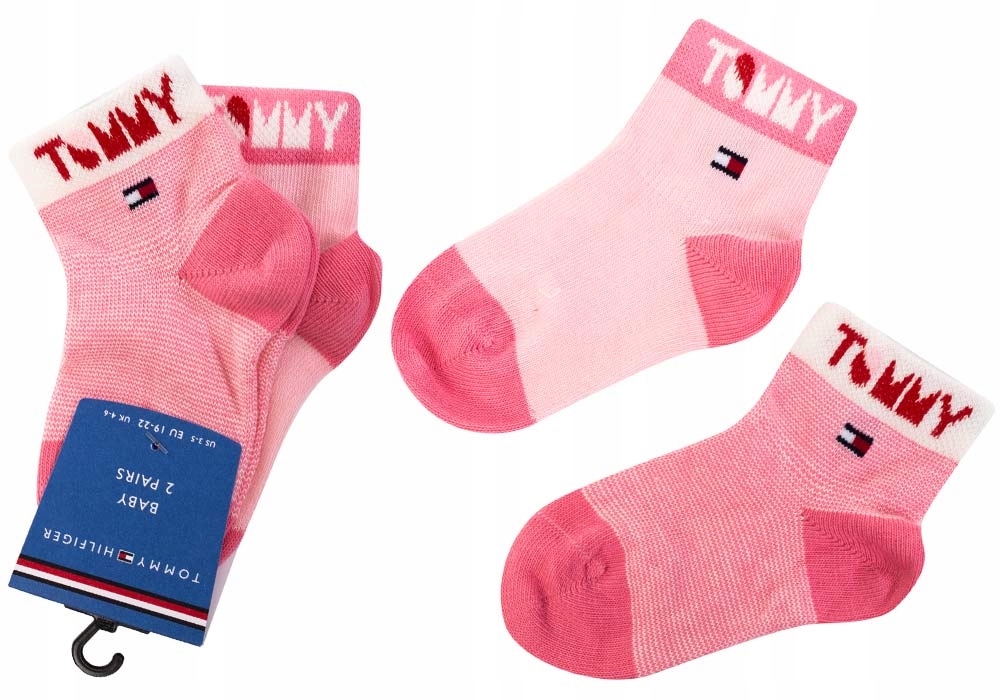 

Tommy Hilfiger Skarpetki Dziecięce 2P Pink r.15-18