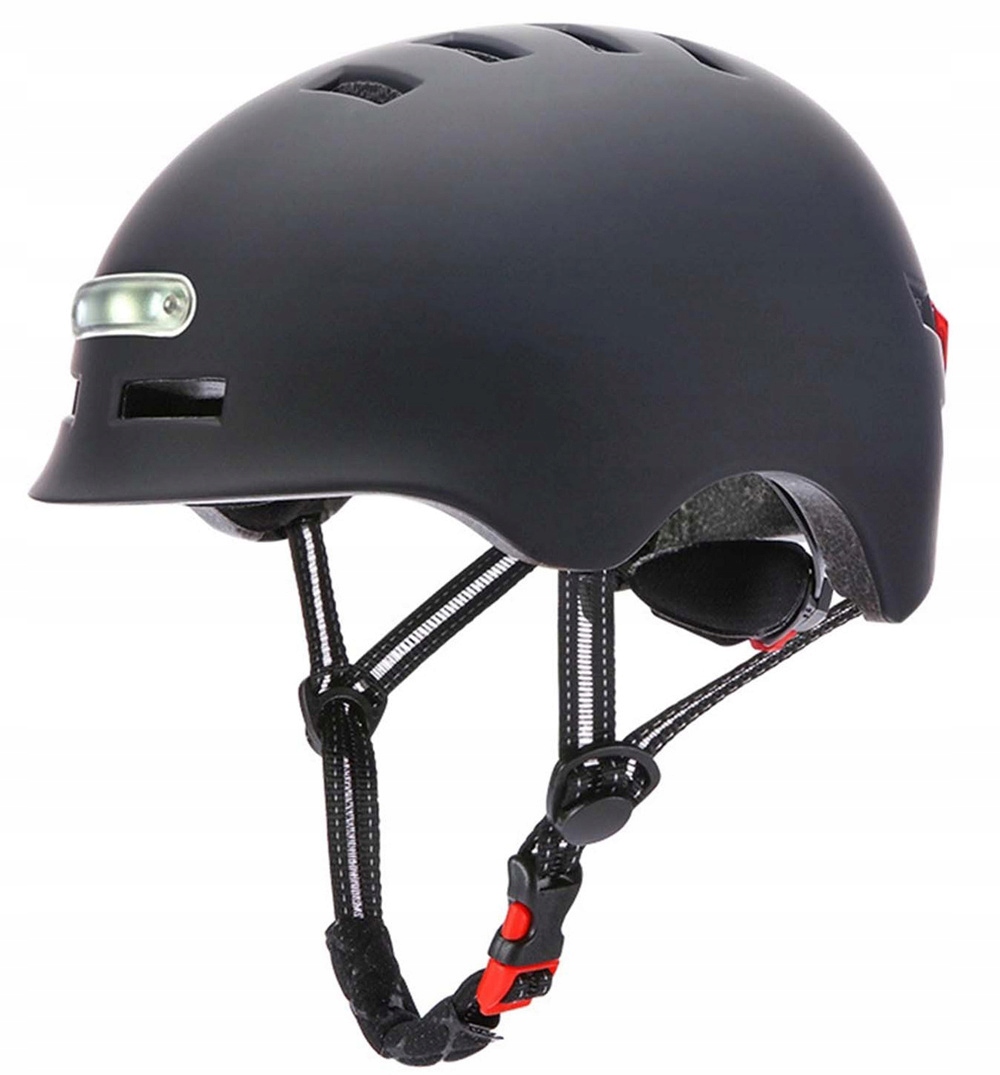 KASK ROWEROWY Z LED LEKKI REGULOWANY czarny 58-61cm USB EAN (GTIN) 774534217080