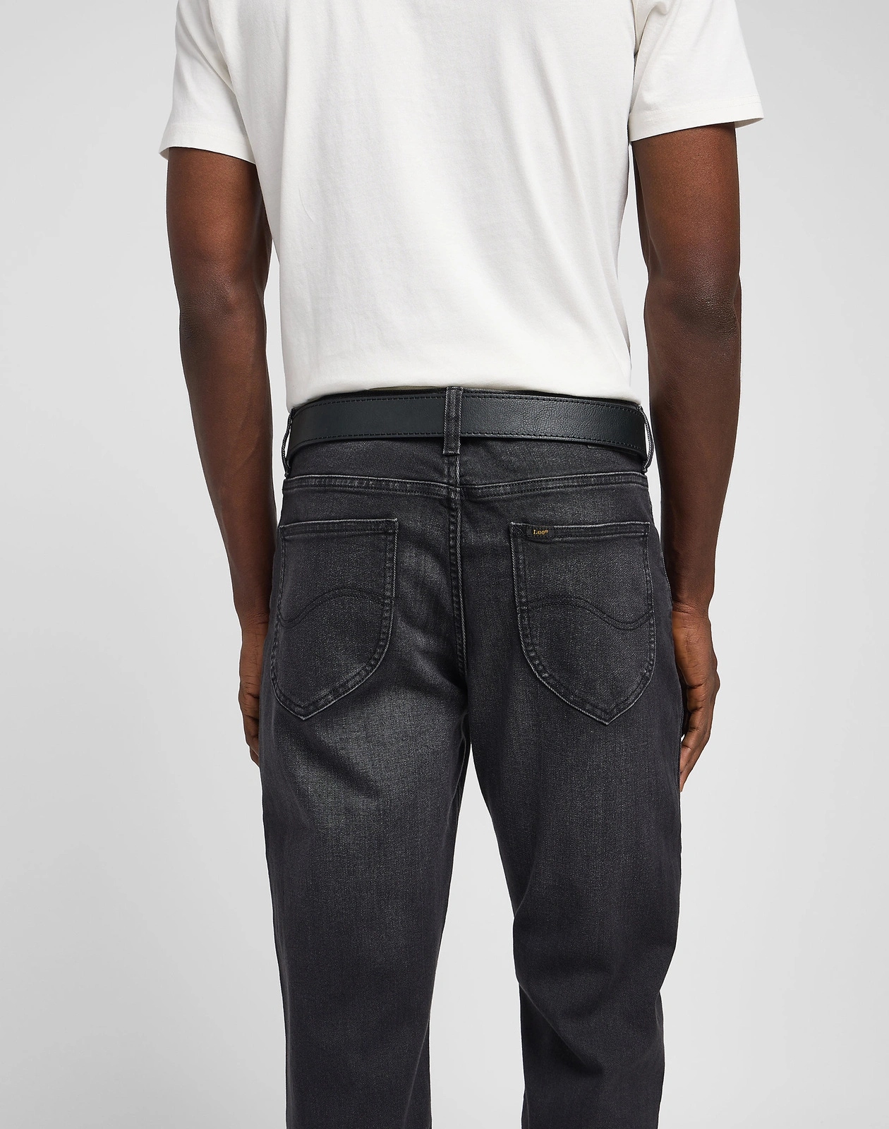 Kožený opasek Lee Belt Black 112145705