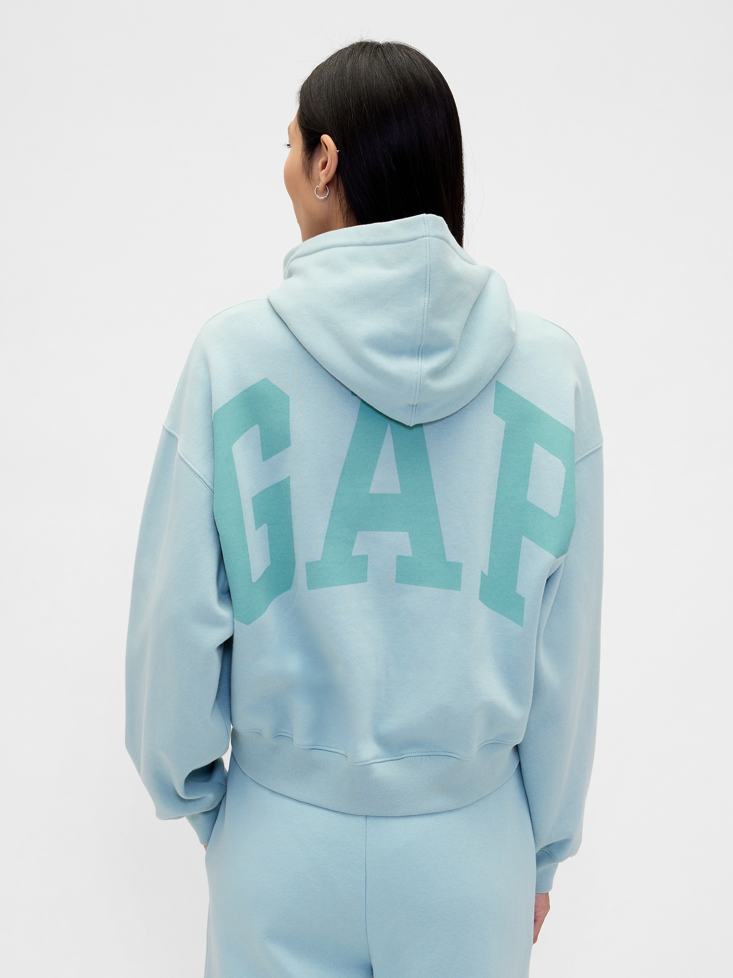 Gap Mikina s kapucí Logo Cropped