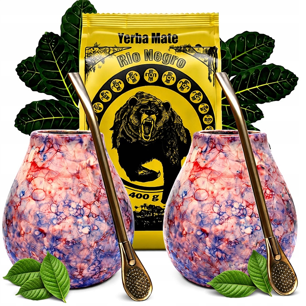 Levně Sada pro dva Yerba Mate Rio Negro 400 g argentinská energie